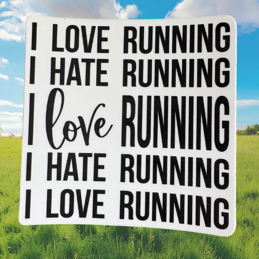 STICKER: I Love/Hate Running - virtualrunevent