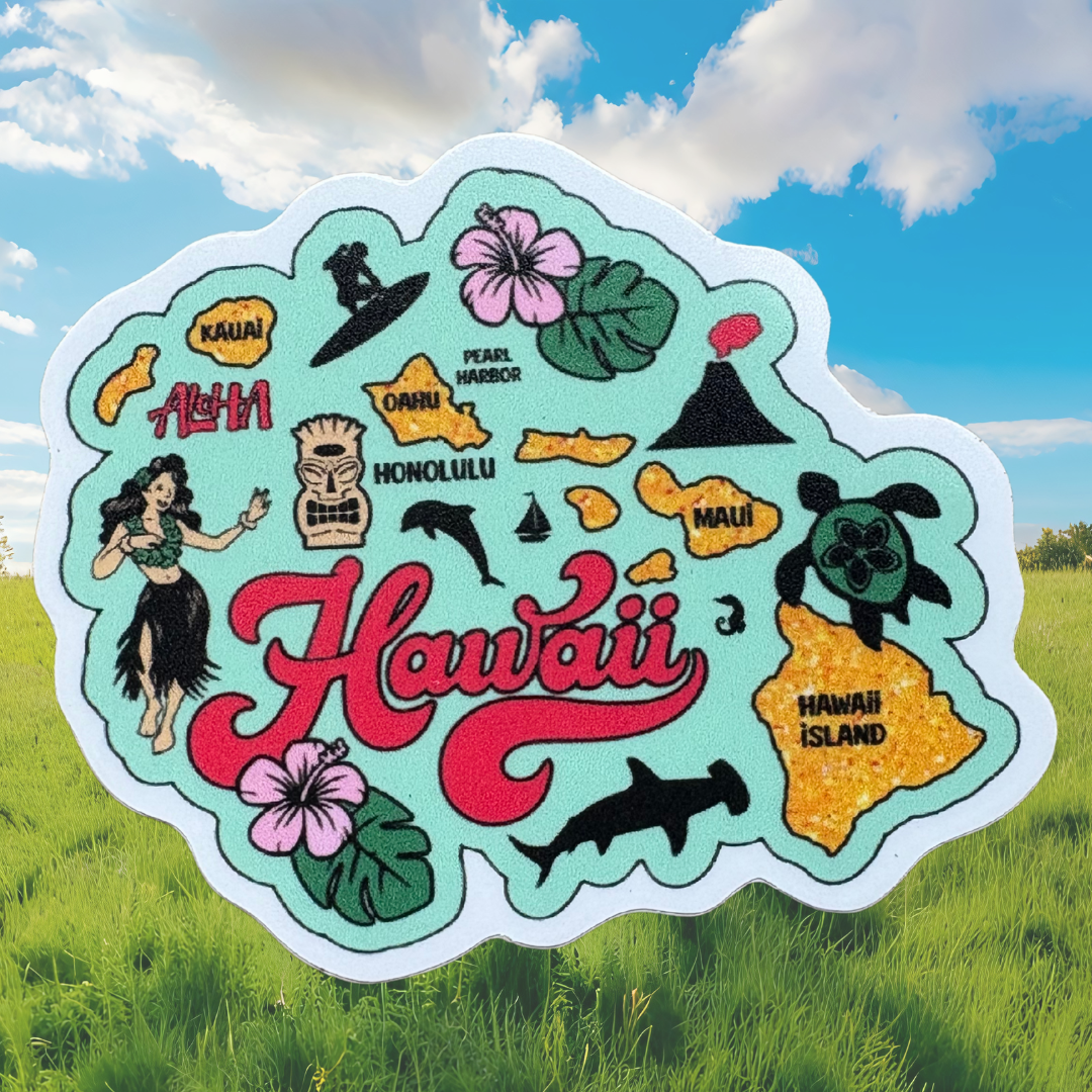 Hawaii Sticker Virtual Races & Charity Run with Medals | Virtual Run Events