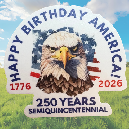 STICKER -  Happy 250th Birthday America - virtualrunevent