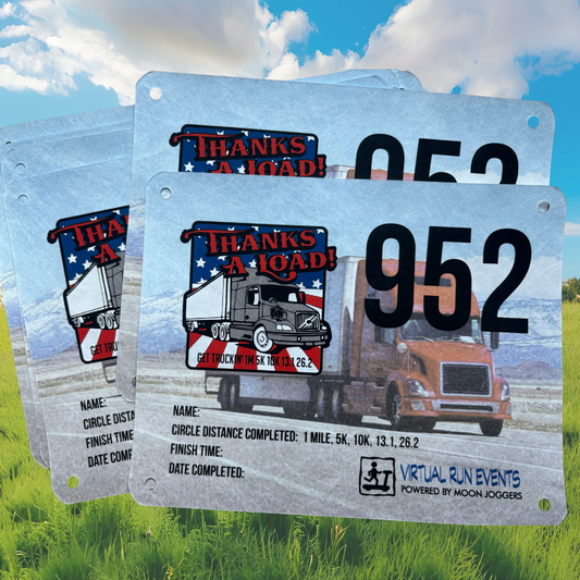 BIBS - Pack of TEN - Thanks a Load - Get Truckin - virtualrunevent