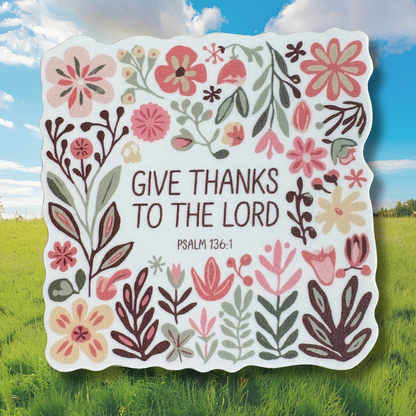 STICKER - Give Thanks - virtualrunevent