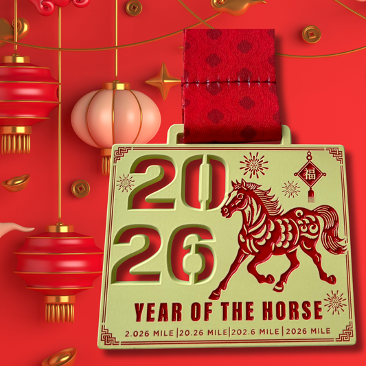 2026 New Year Challenge - Year of the Horse 2.026 Mile 20.26 Mile 202.6 MILE- Benefitting Soles4Souls