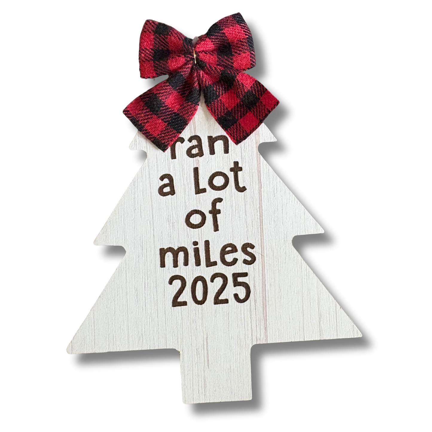 ORNAMENT - ran a lot of miles 2025 - Tree Shaped - virtualrunevent