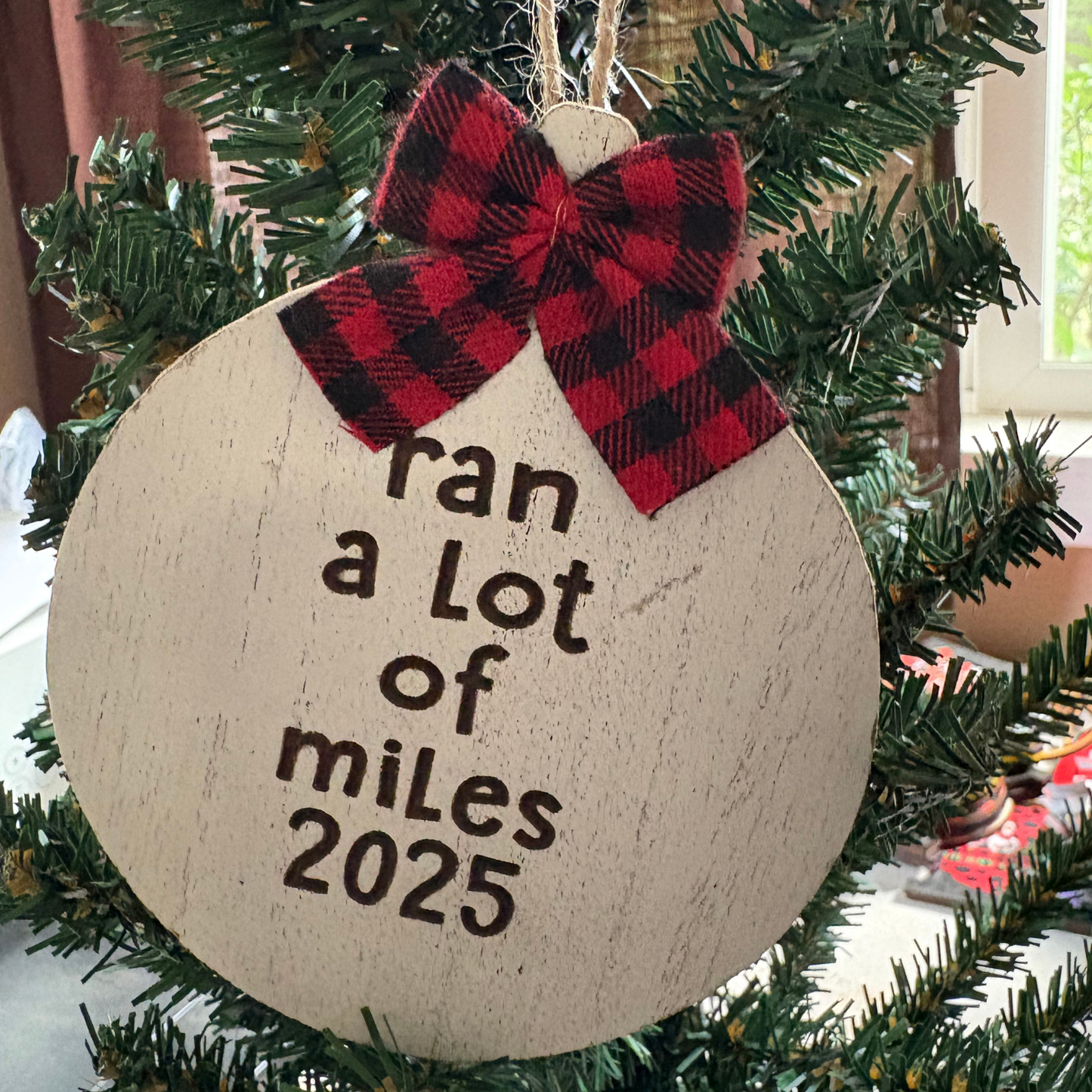 ORNAMENT - ran a lot of miles 2025 - Circle Shaped - virtualrunevent