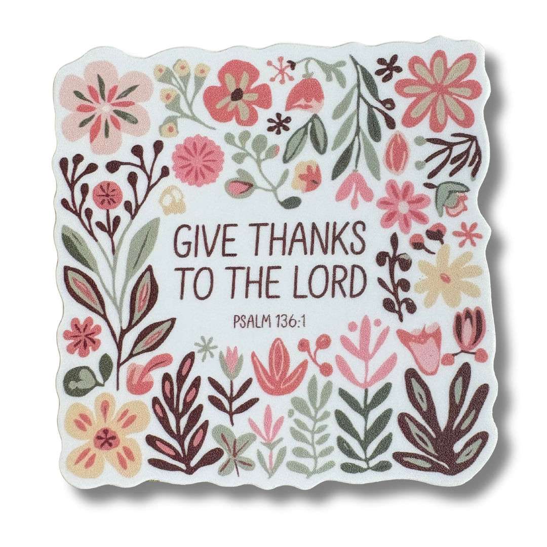 STICKER - Give Thanks - virtualrunevent