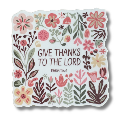 STICKER - Give Thanks - virtualrunevent