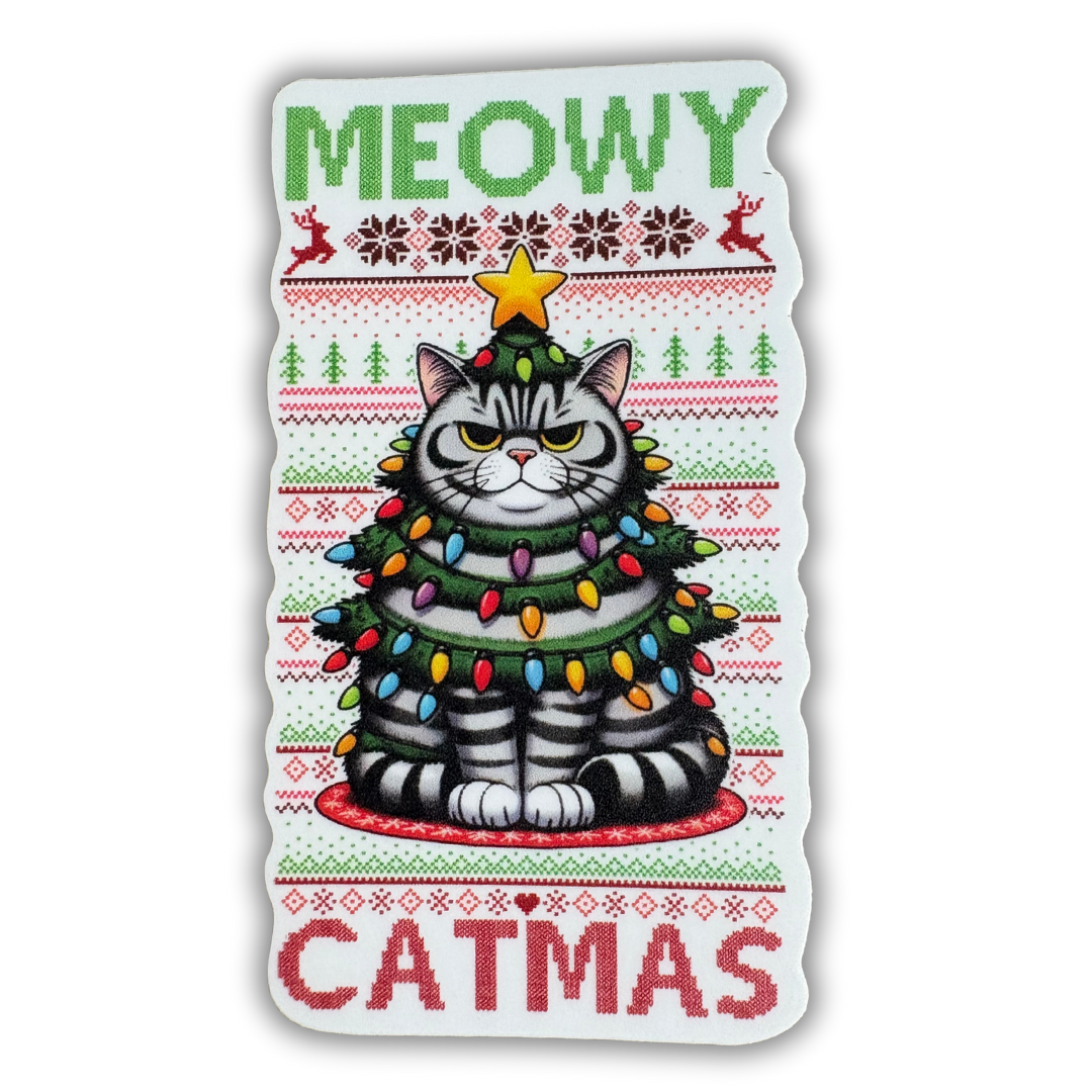 STICKER - Meowy Catmas - virtualrunevent