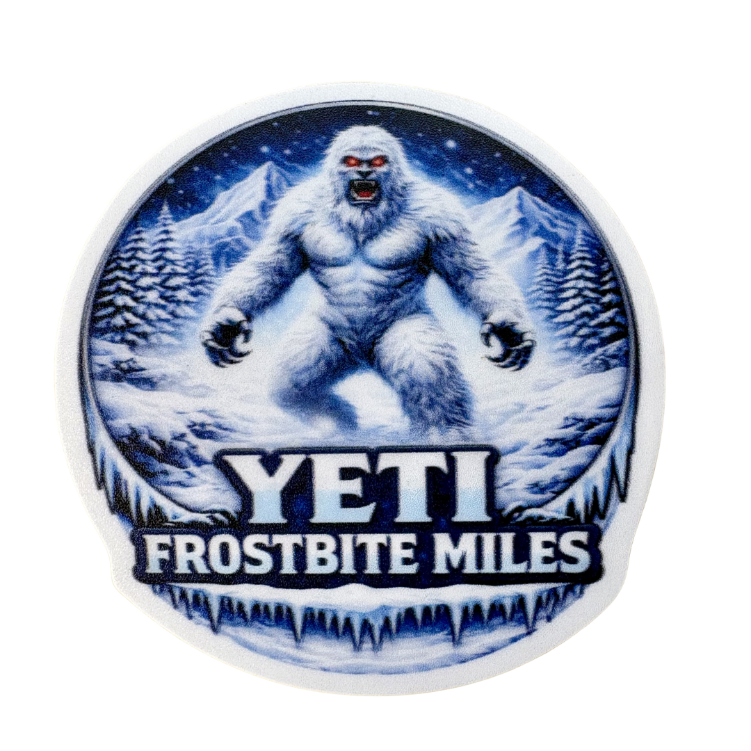 VirtualRuneEvent Yeti medal sticker featuring a detailed Yeti design on a circular badge for collectibles and decoration.