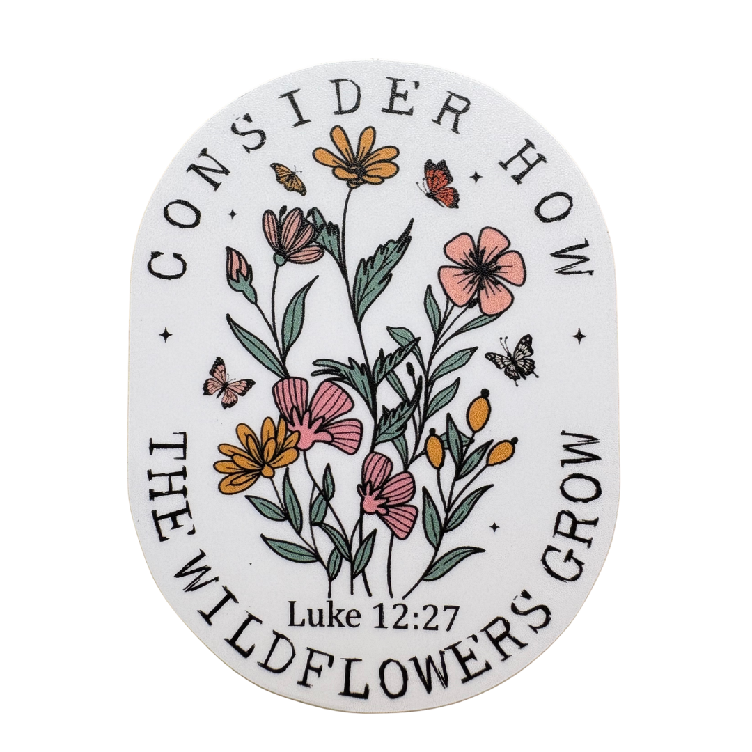 STICKER - Consider How the Wildflowers Grow - virtualrunevent