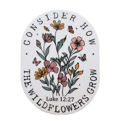 STICKER - Consider How the Wildflowers Grow - virtualrunevent
