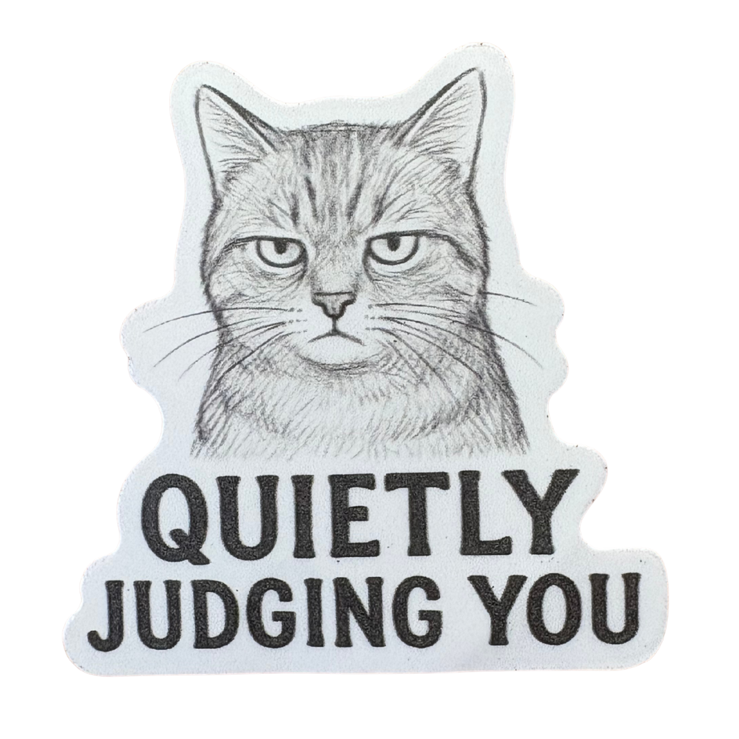 STICKER - Quietly Judging You Cat - virtualrunevent