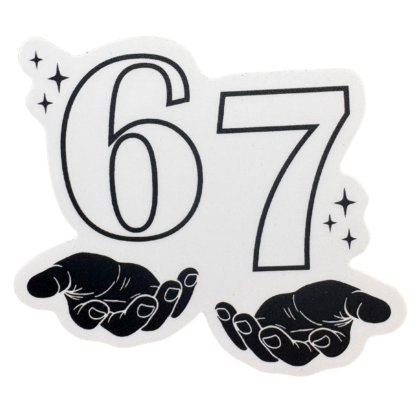 STICKER -  67 Hands