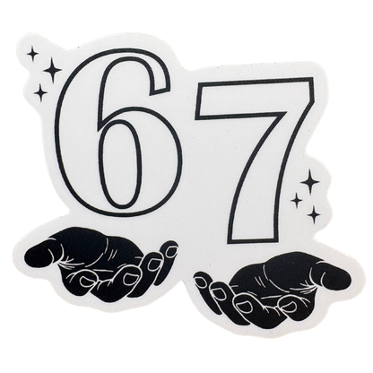 STICKER -  67 Hands