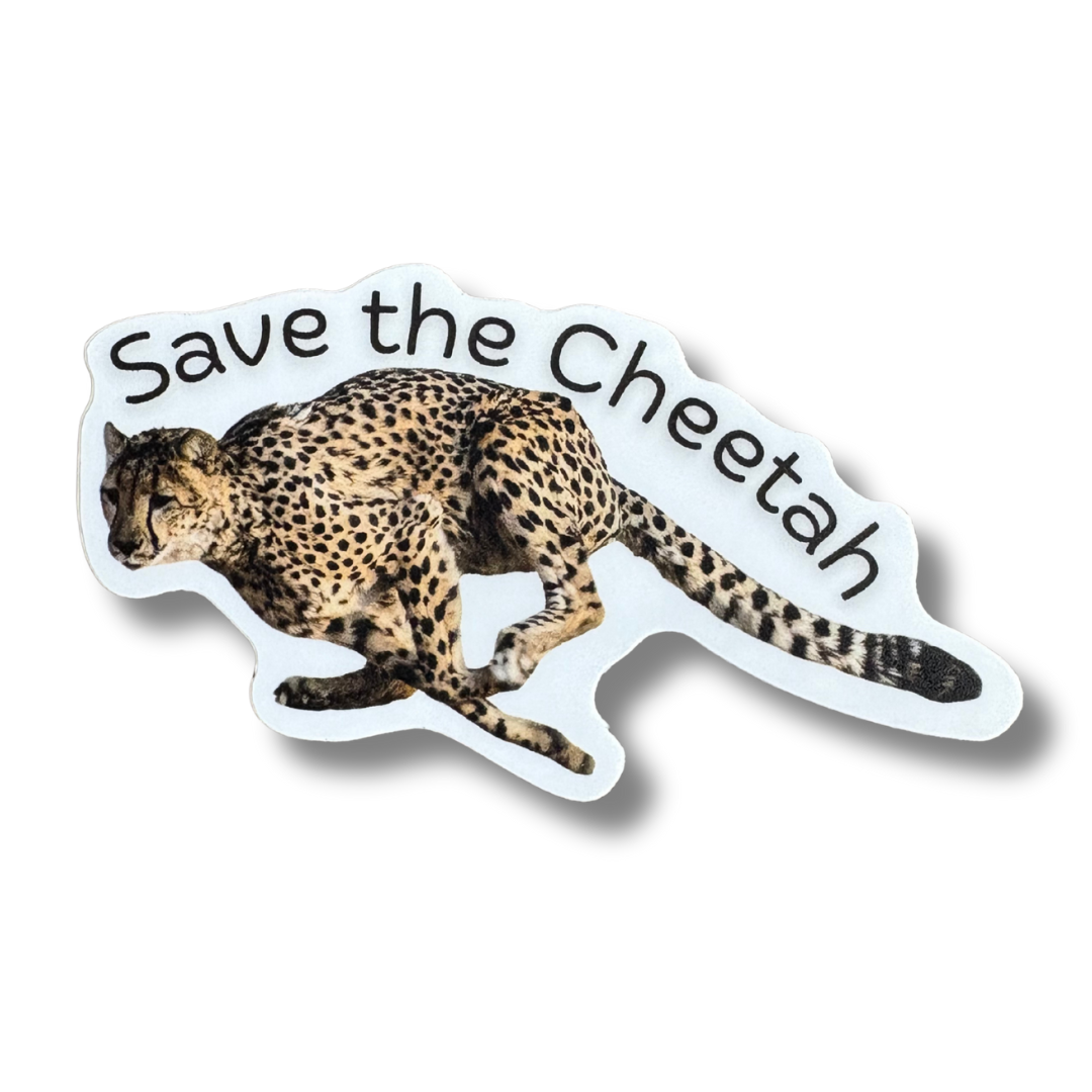 STICKER - Save the Cheetah - virtualrunevent