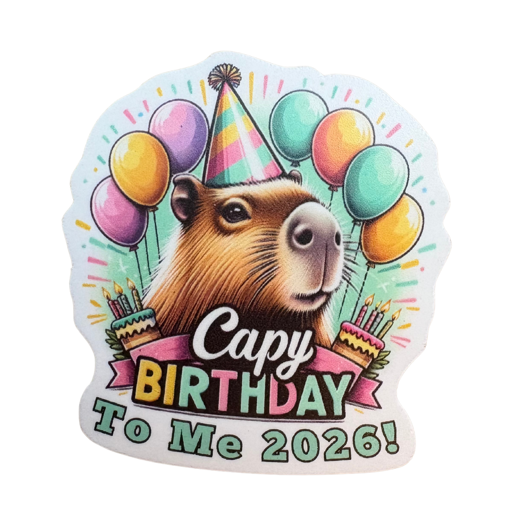 STICKER - Capy Birthday To Me 2026 - virtualrunevent