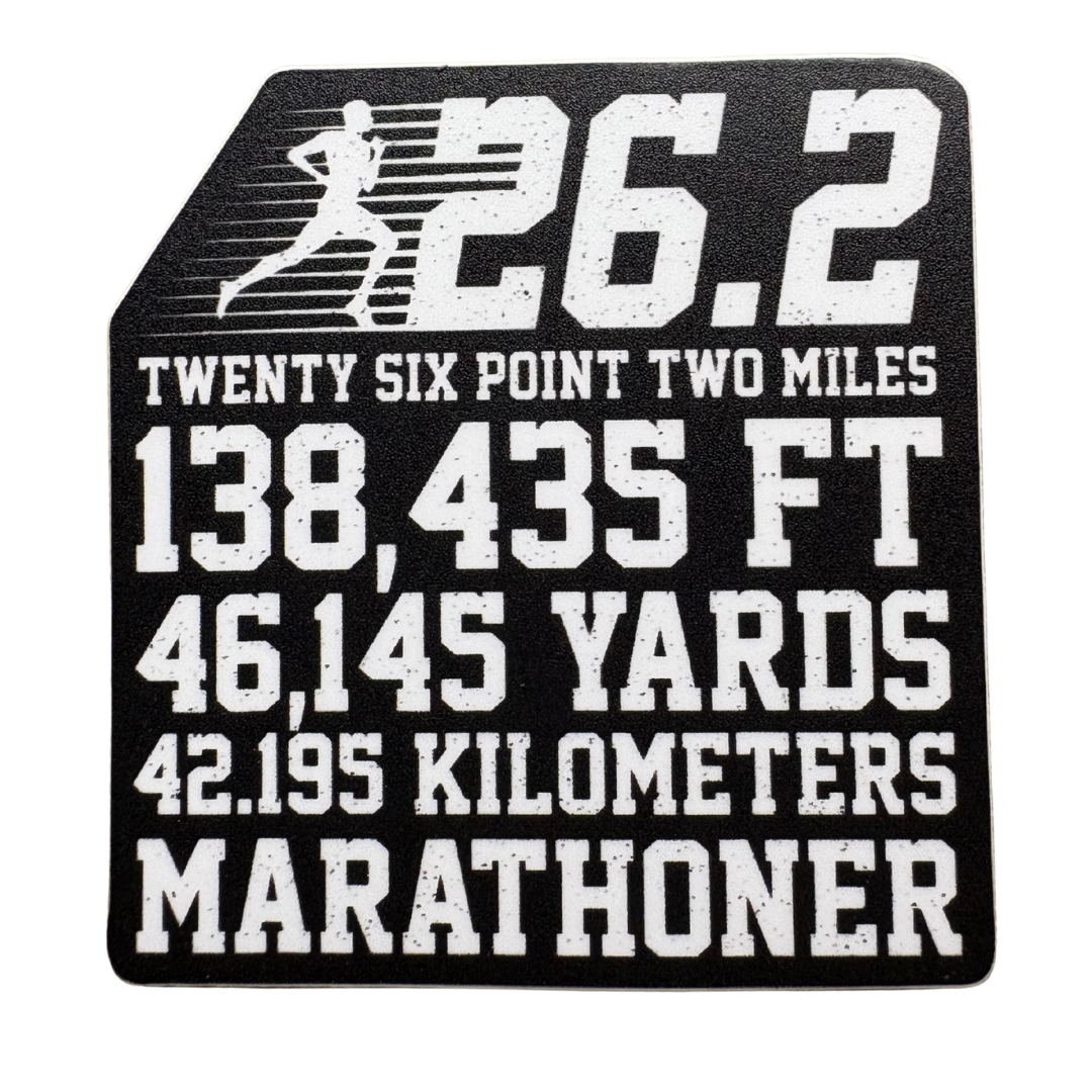 STICKER - 26.2 Distance Sticker - virtualrunevent