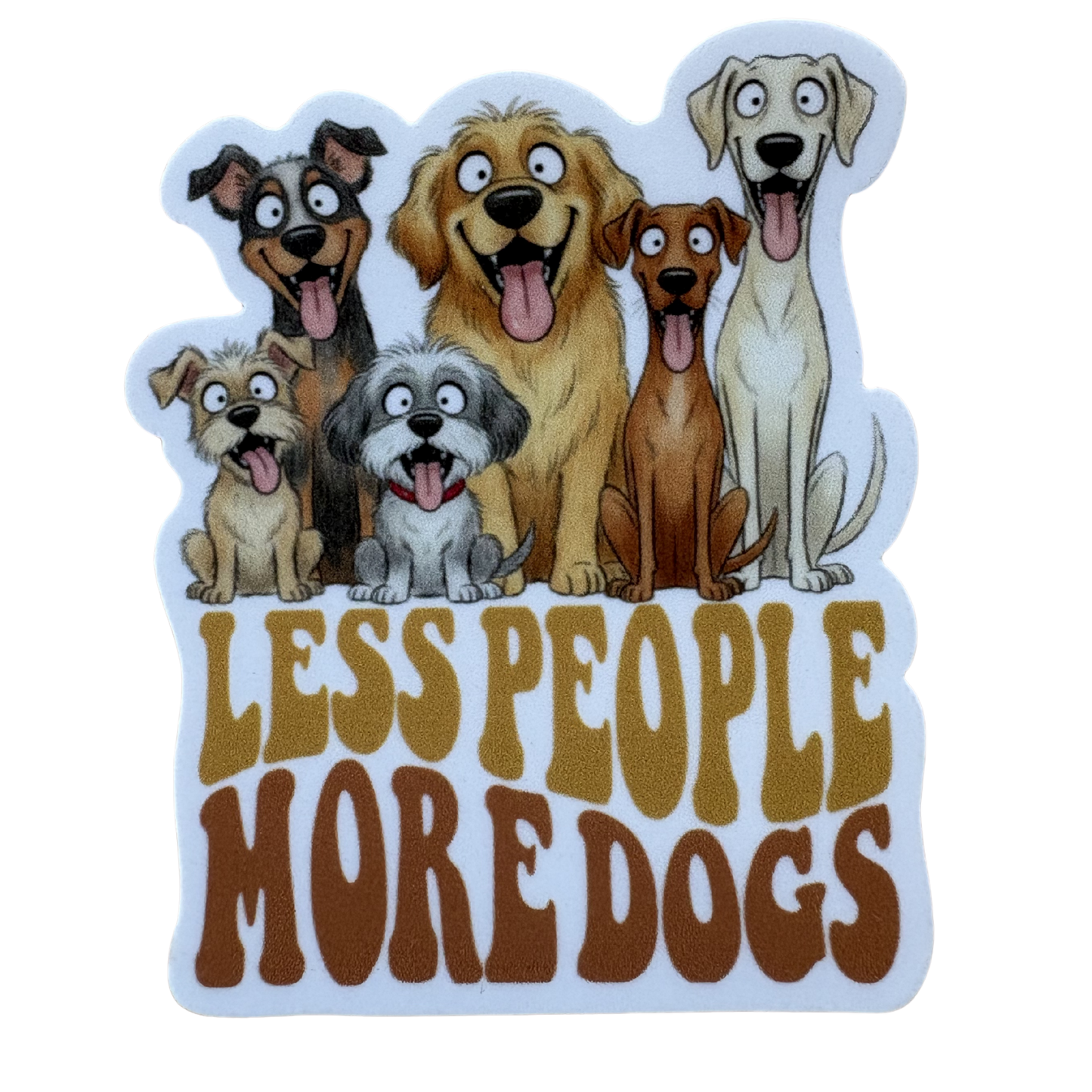 VirtualRunevent More Dogs stickers featuring colorful dog illustrations for decorating notebooks, laptops, and accessories.