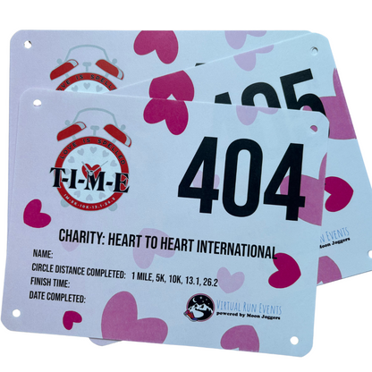 BIBS - Pack of TEN - Love is Spelled T.I.M.E. - virtualrunevent