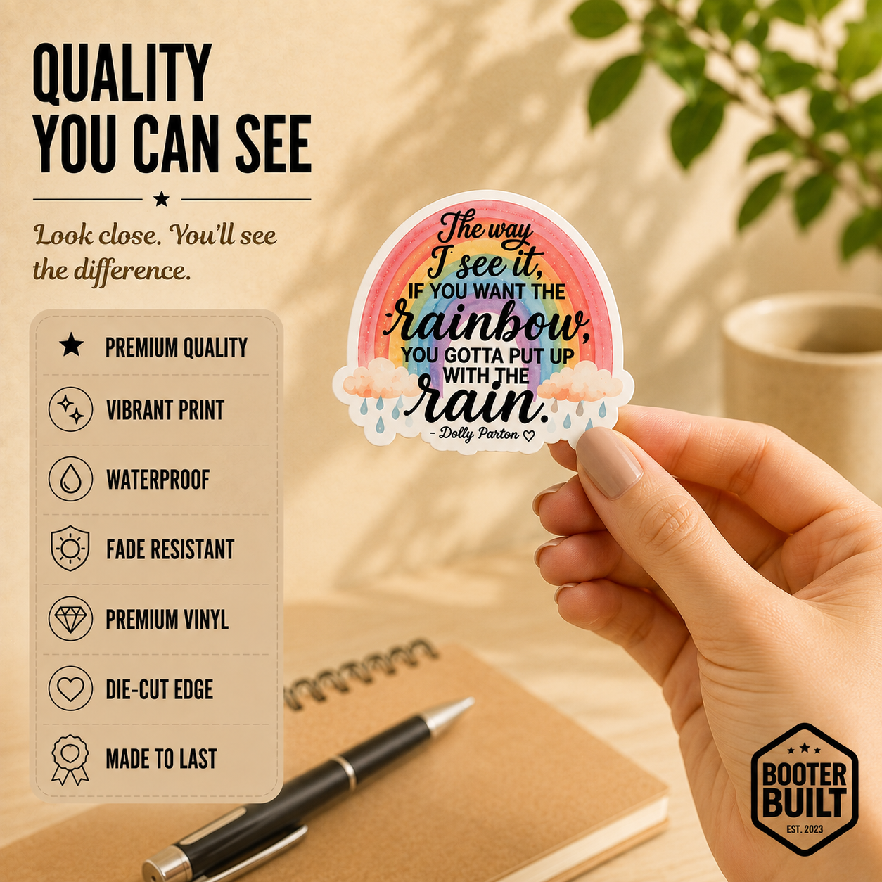 STICKER - Put Up With The Rain