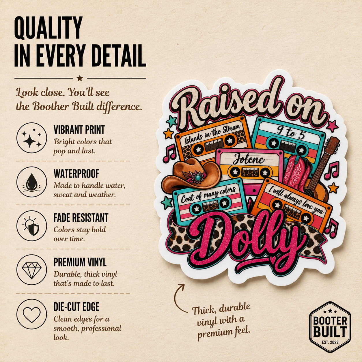 STICKER - Raise On Dolly