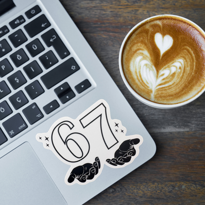 STICKER -  67 Hands