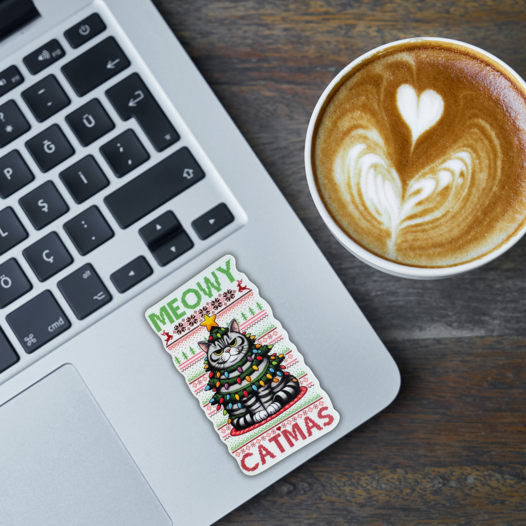 STICKER - Meowy Catmas - virtualrunevent