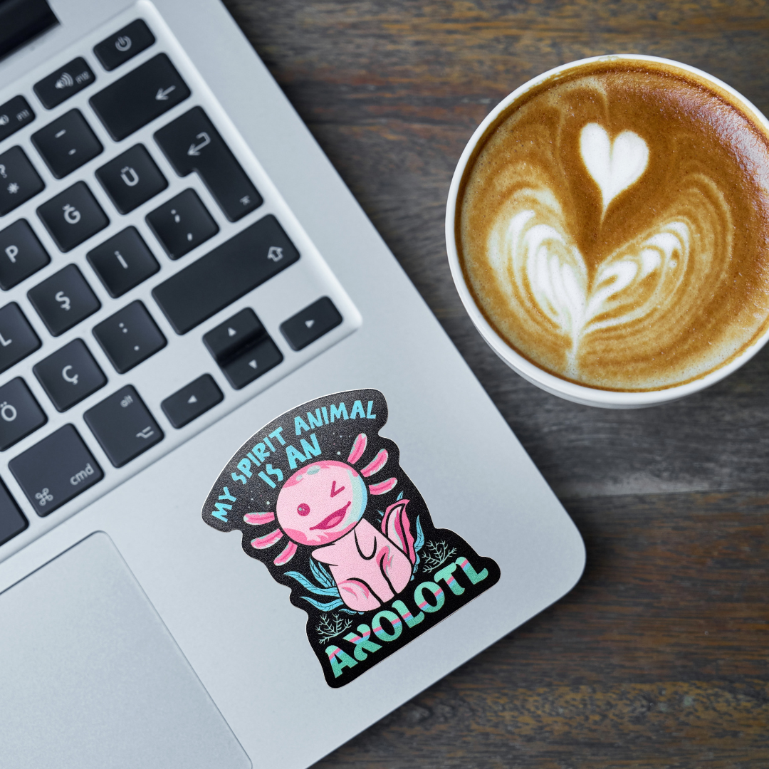 STICKER -  My Spirit Animal is an Axolotl - virtualrunevent