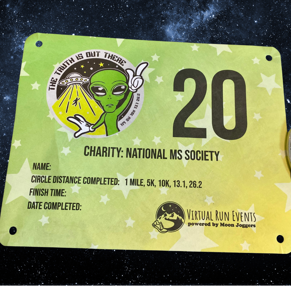 2025 The Truth Is Out There 1M 5K 10K 13.1 26.2 - Benefitting National MS Society