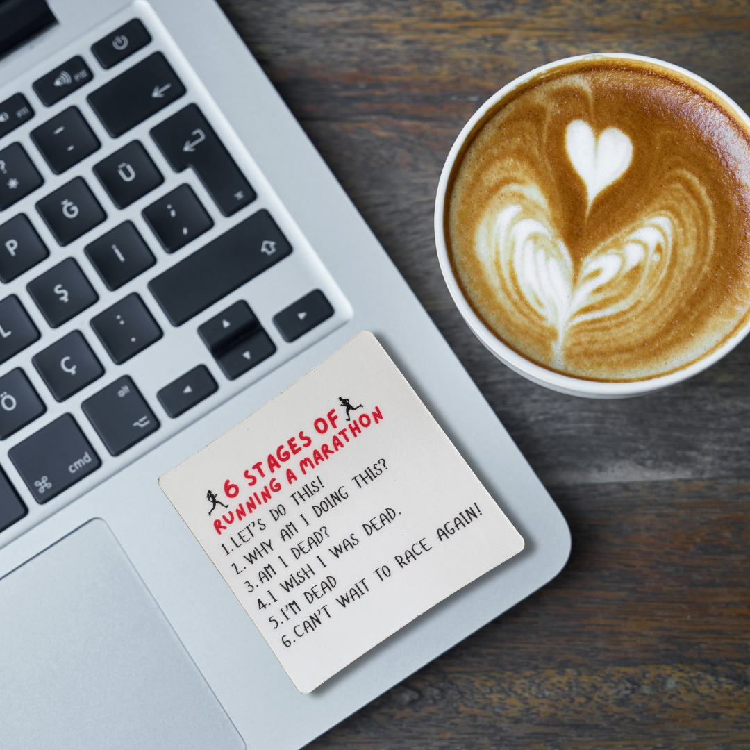 STICKER - Stages of Running a Marathon Running - virtualrunevent