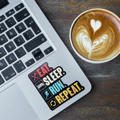 STICKER - Eat Sleep RUN Repeat