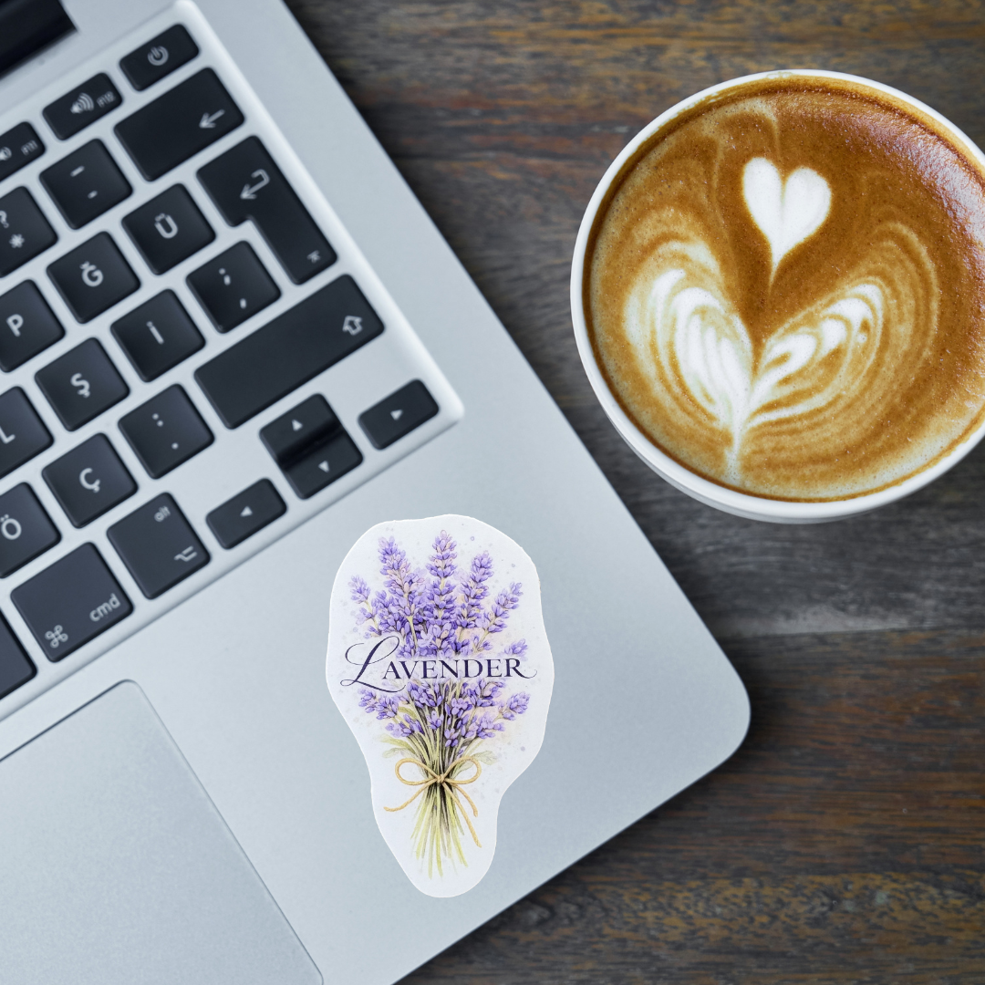 Lavender-themed medal sticker by VirtualRuneEvent featuring a decorative lavender design on a circular badge.