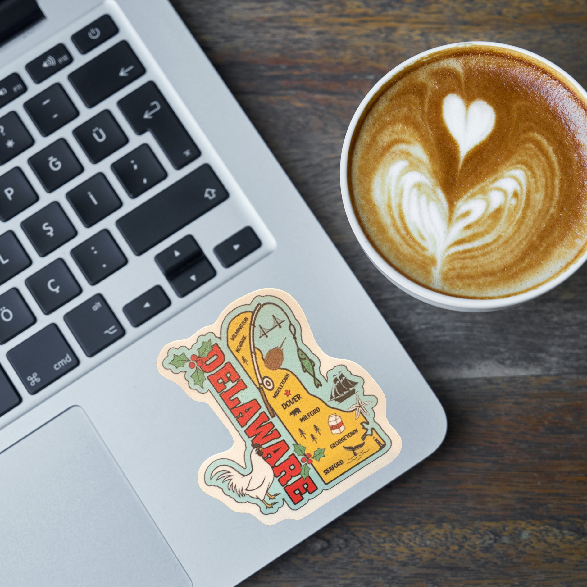 Delaware medal sticker by virtualrunevent featuring a colorful design, perfect for decorating or collecting.