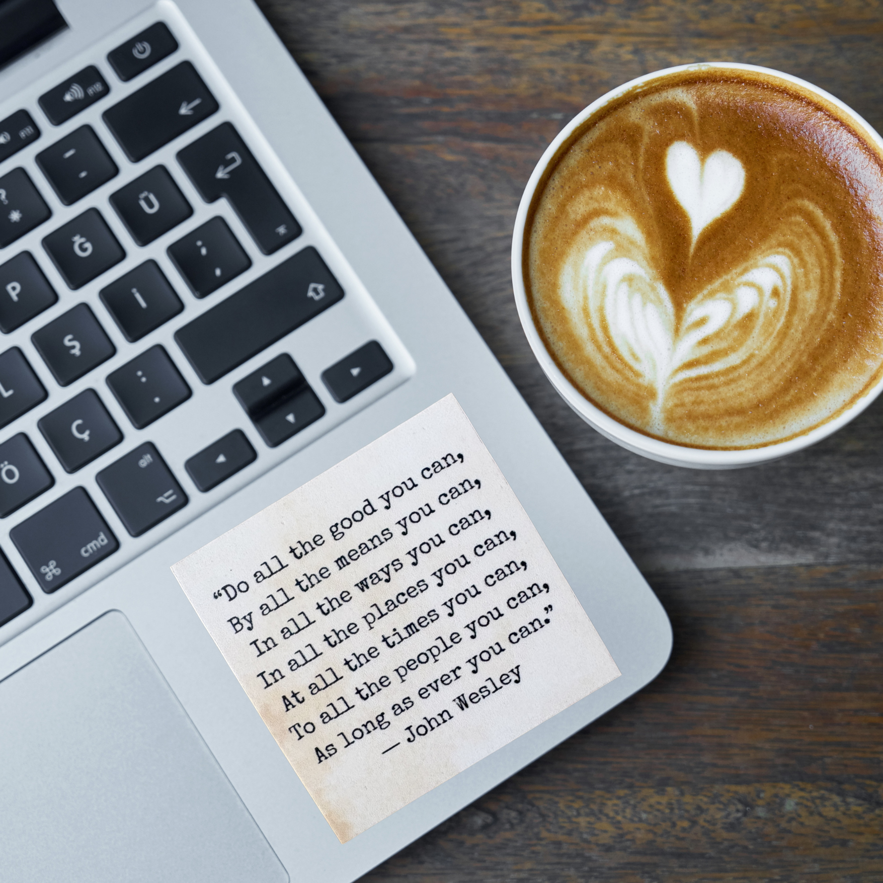 Virtualrunevent sticker featuring the phrase "Do All The Good You Can" in bold lettering on a colorful background.