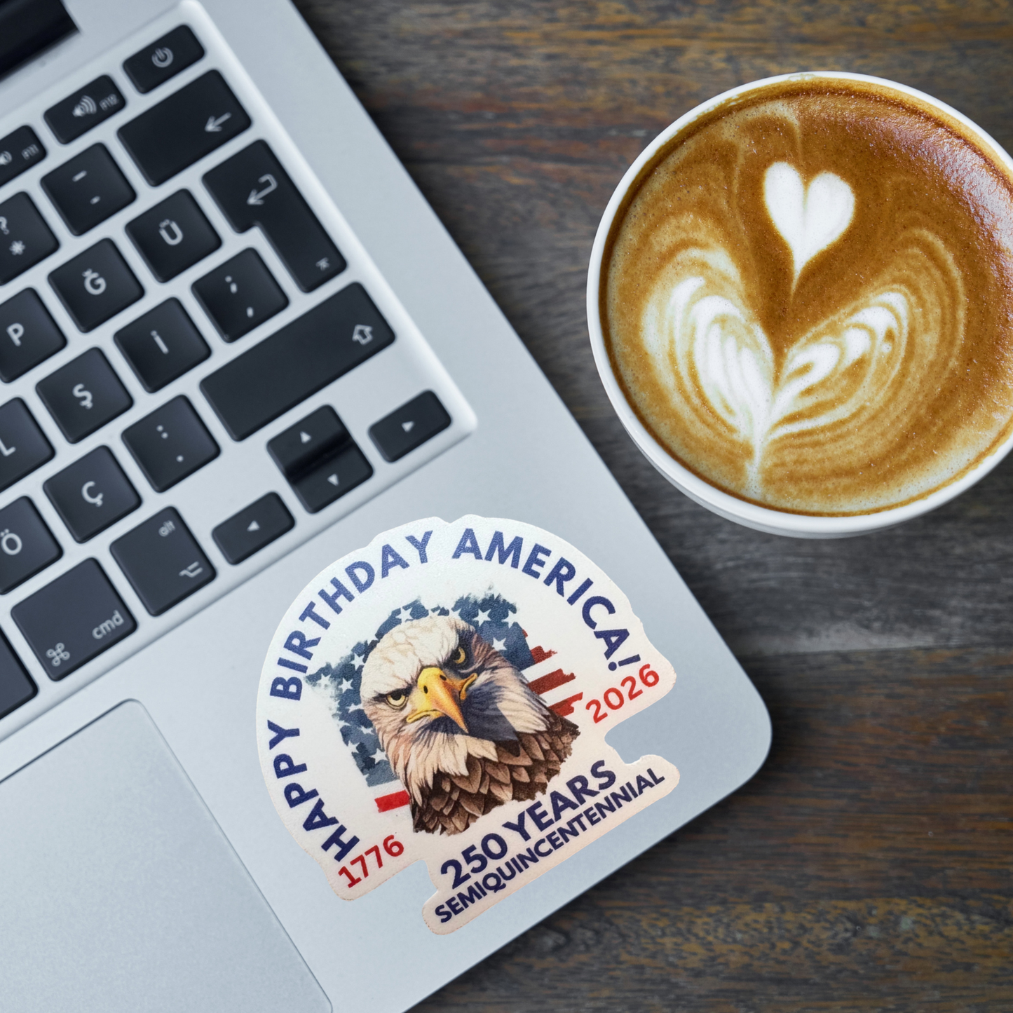 STICKER -  Happy 250th Birthday America - virtualrunevent