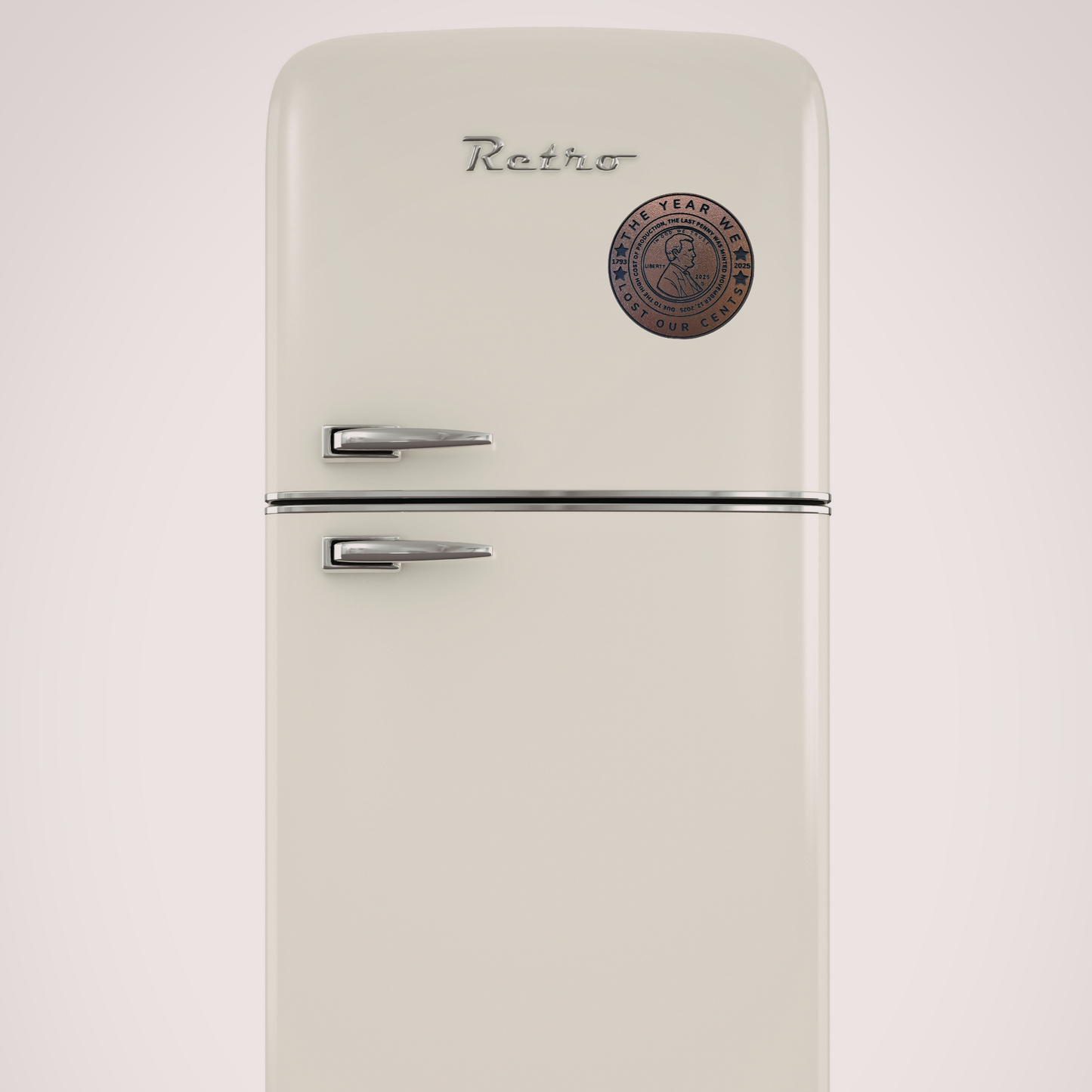 VirtualRuneVent Lost Our Cents magnet featuring a colorful, whimsical design with the phrase "Lost Our Cents" in bold lettering.