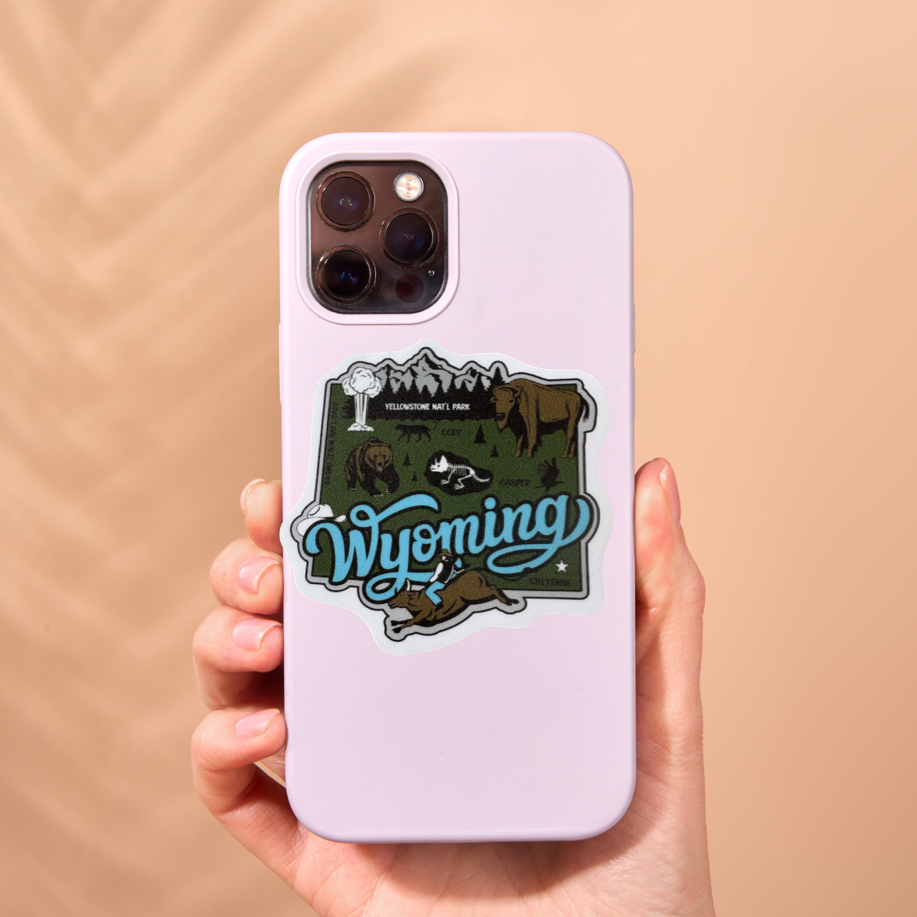 Wyoming medal sticker featuring virtualrunevent branding with a colorful design and official state emblem.