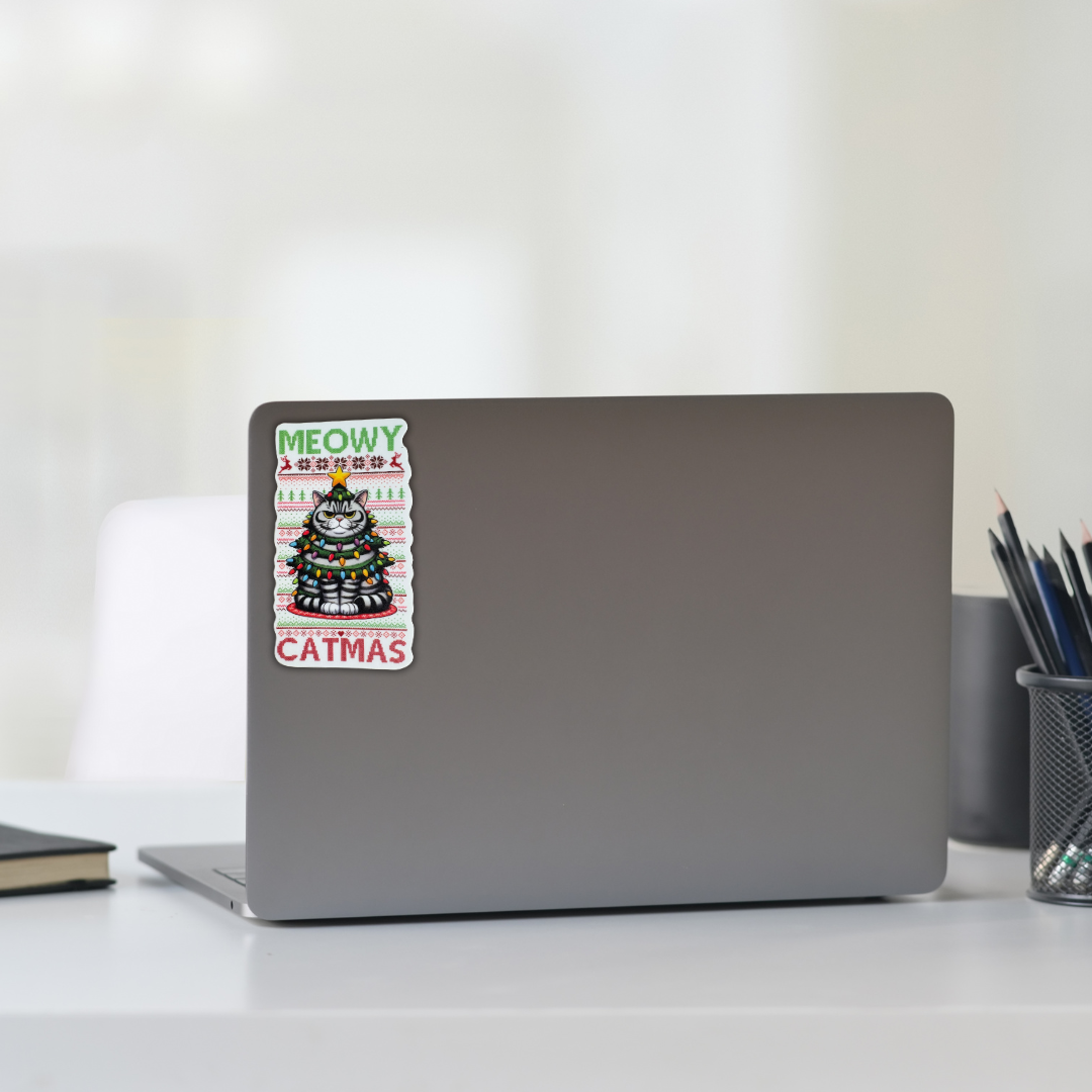 STICKER - Meowy Catmas - virtualrunevent