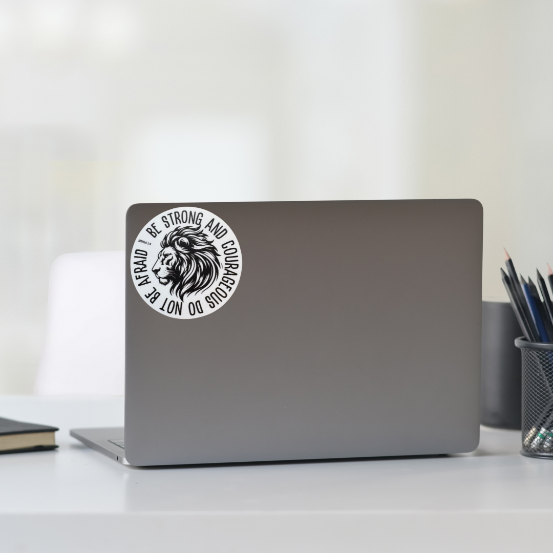 STICKER -  Be Strong and Courageous - virtualrunevent