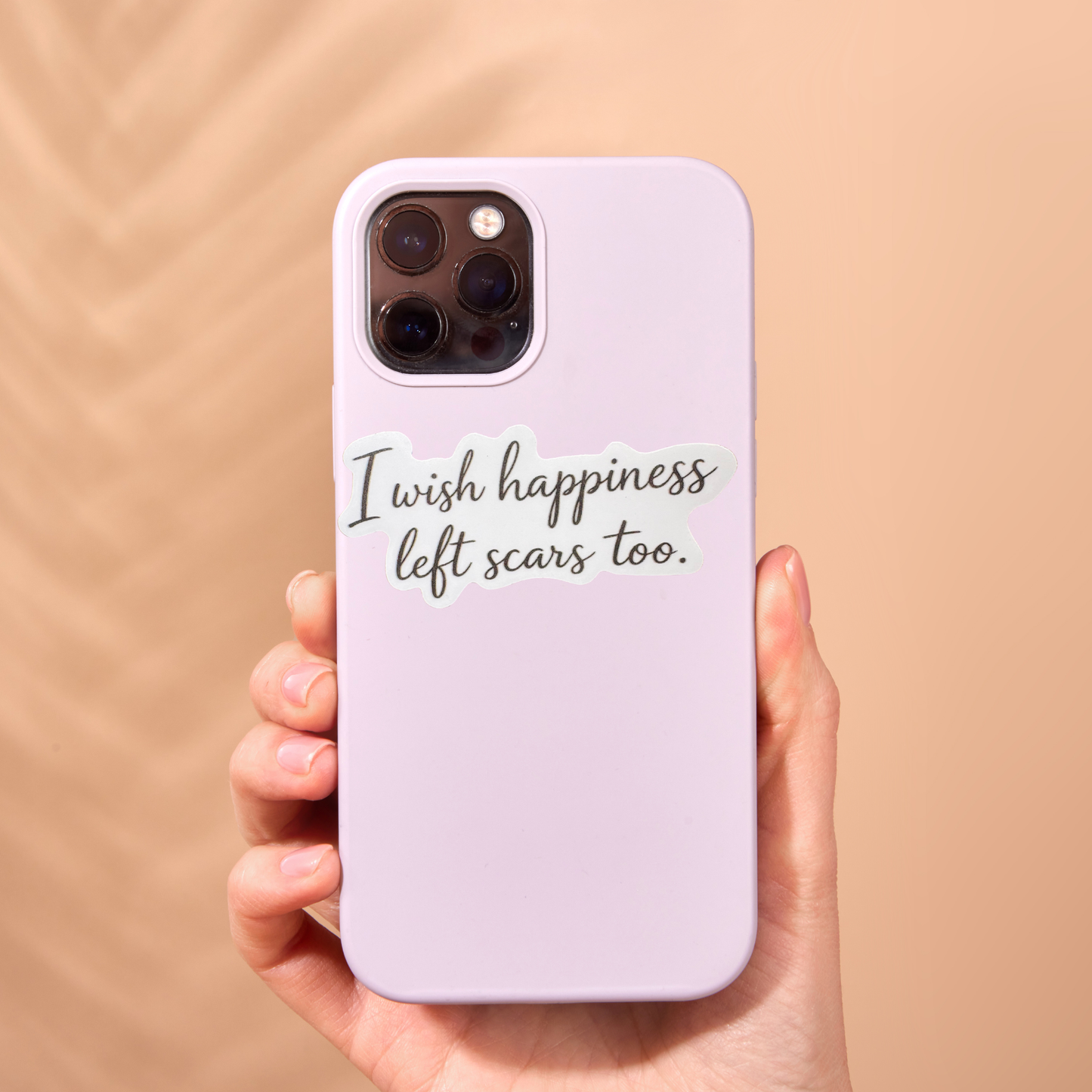 VirtualRuneEvent I Wish Happiness Left Scars Too medal sticker with inspirational design and vibrant colors.