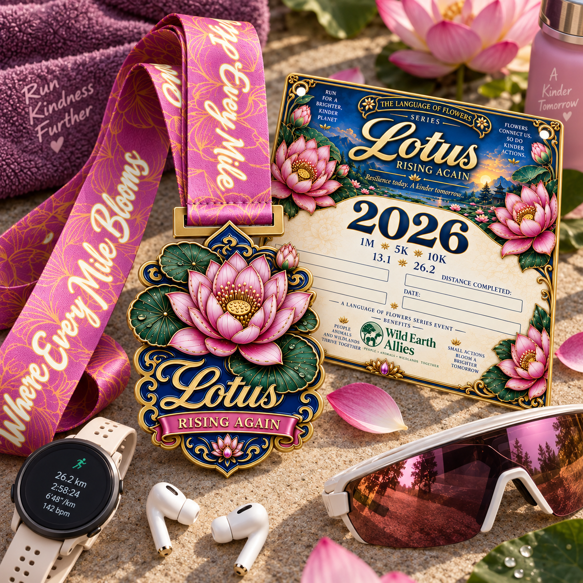 Lotus – Rising Again Virtual Race 2026 | 1M 5K 10K 13.1 26.2