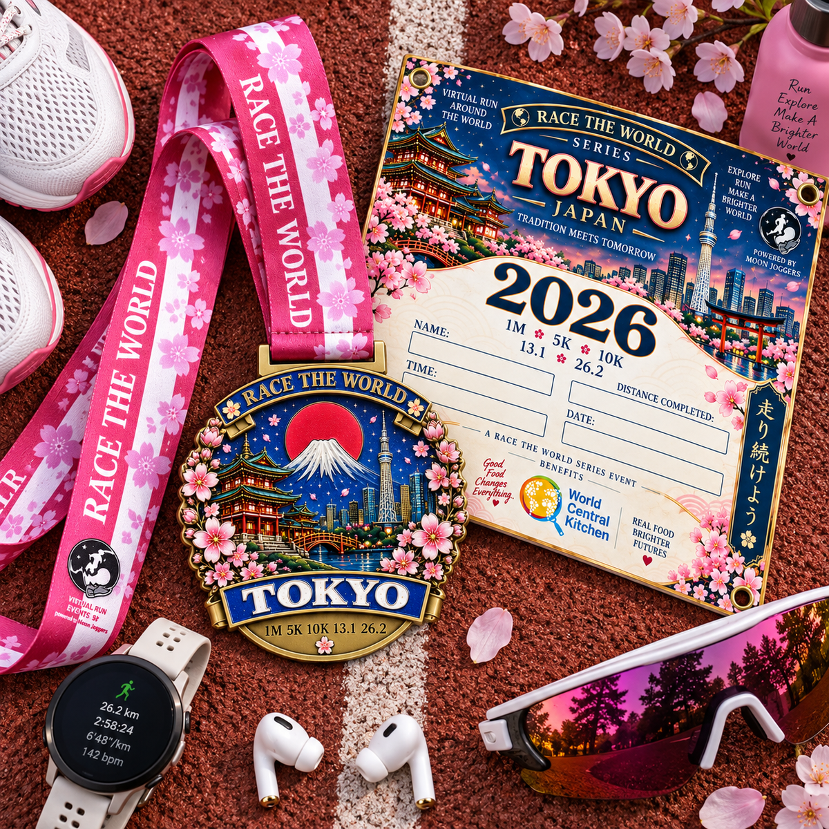 Tokyo, Japan Virtual Race 2026 | 1M 5K 10K 13.1 26.2