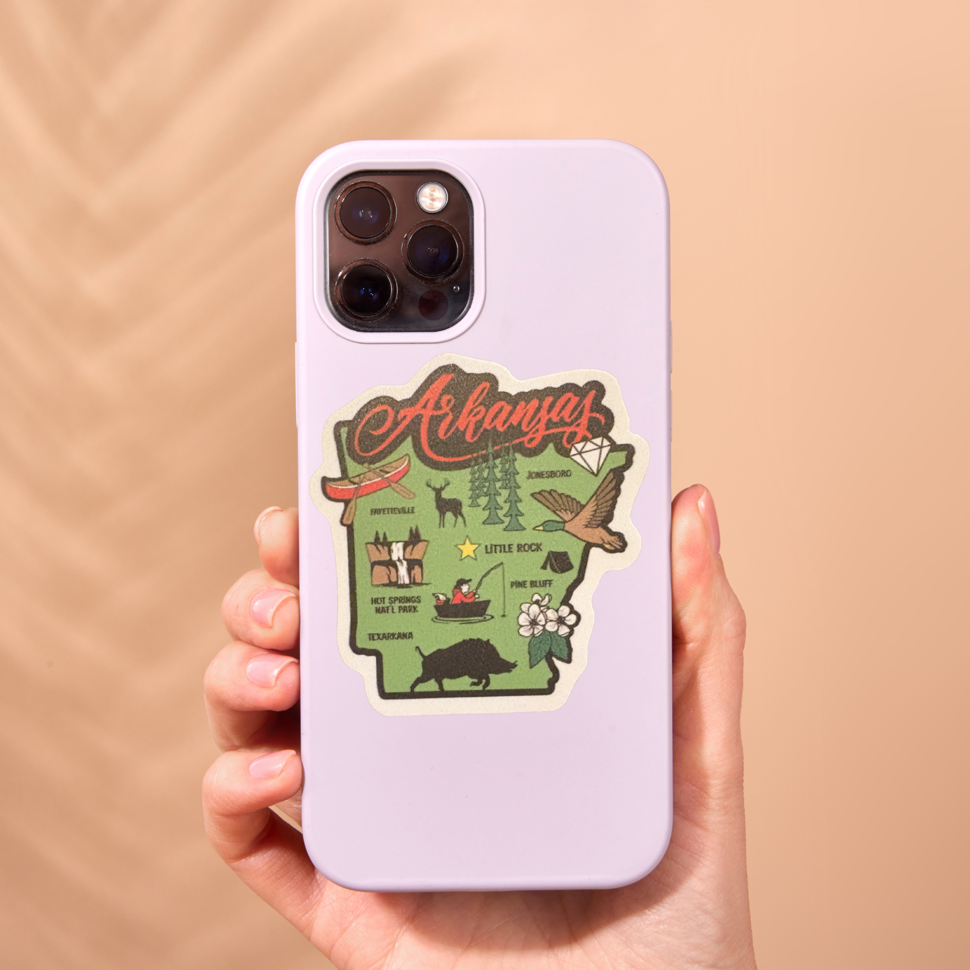 Arkansas medal sticker by virtualrunevent featuring the state outline and vibrant design for decoration or collectibles.