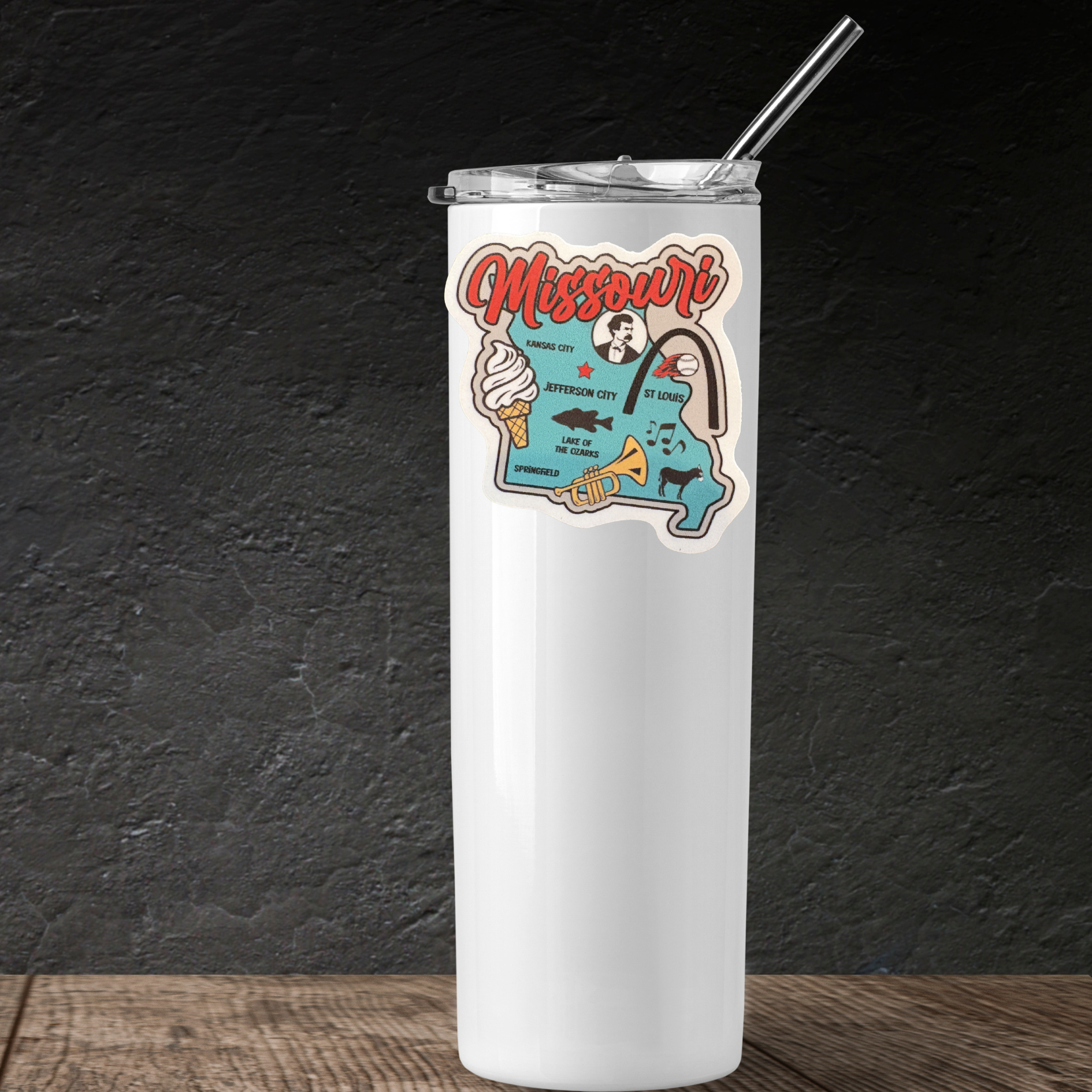 Missouri medal sticker by virtualrunevent featuring a colorful design representing the state of Missouri.