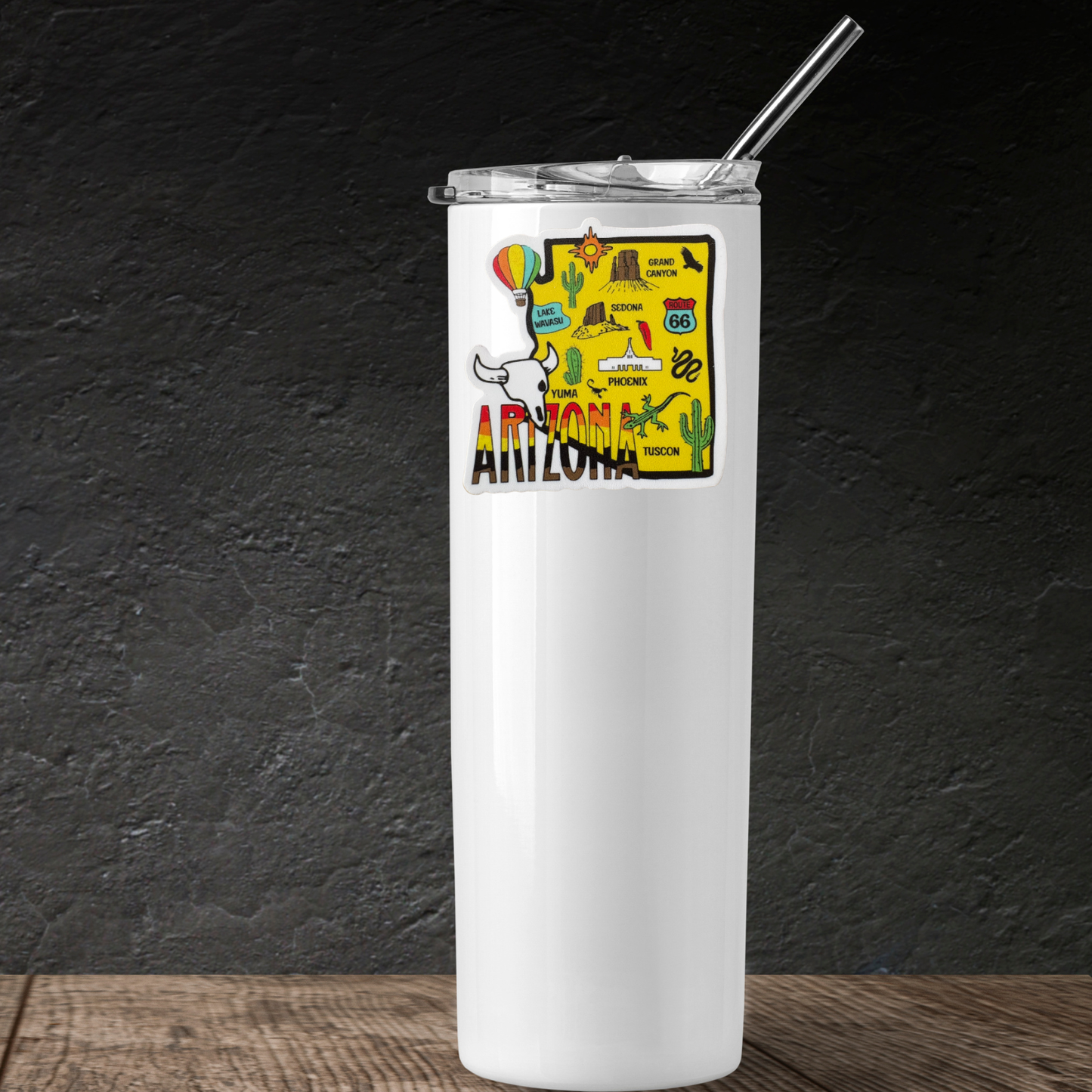 Arizona medal sticker featuring a colorful design, ideal for decorating or collecting from virtualrunevent.