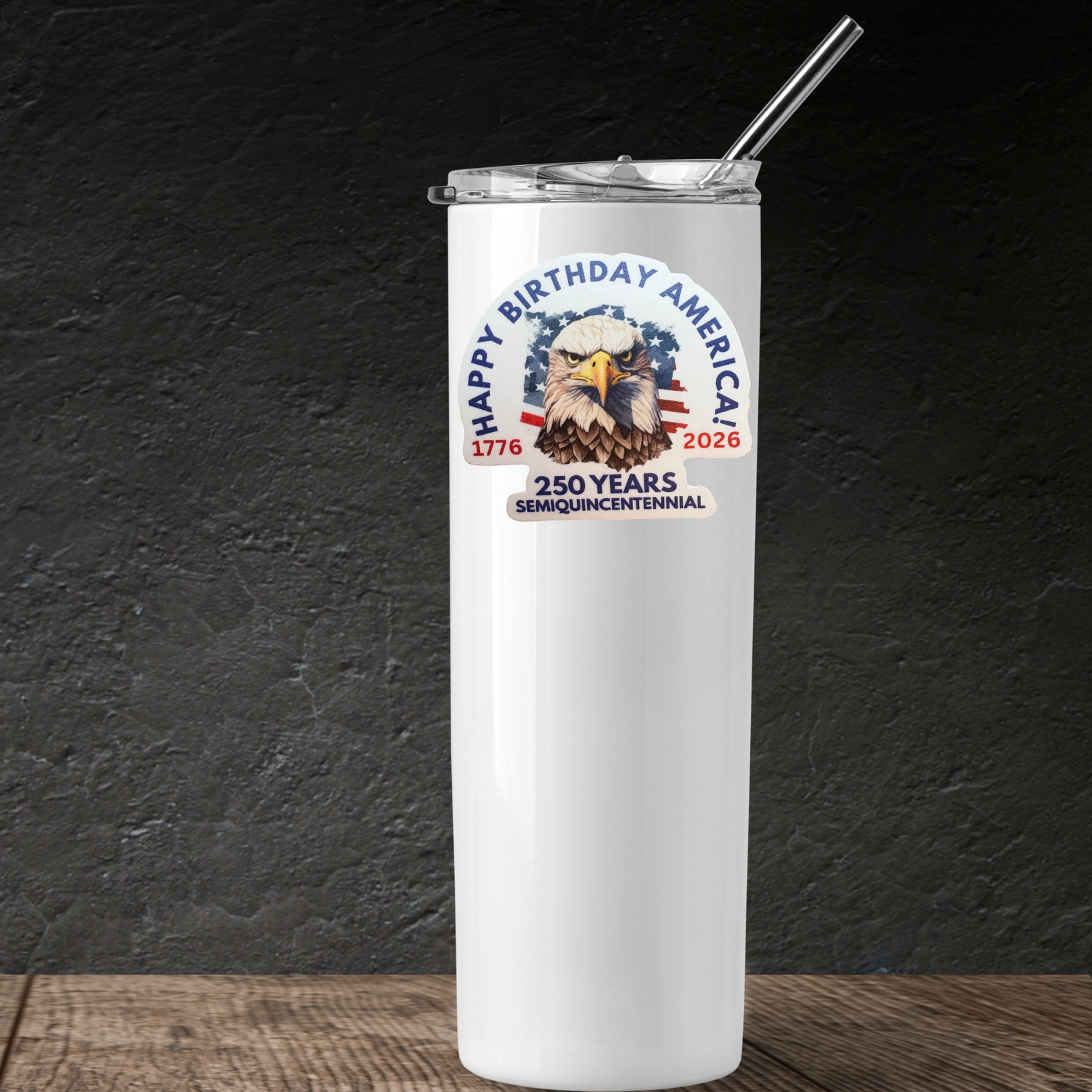 STICKER -  Happy 250th Birthday America - virtualrunevent
