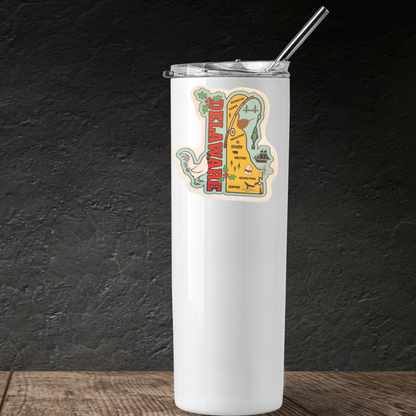 Delaware medal sticker by virtualrunevent featuring a colorful design, perfect for awards or collectibles.