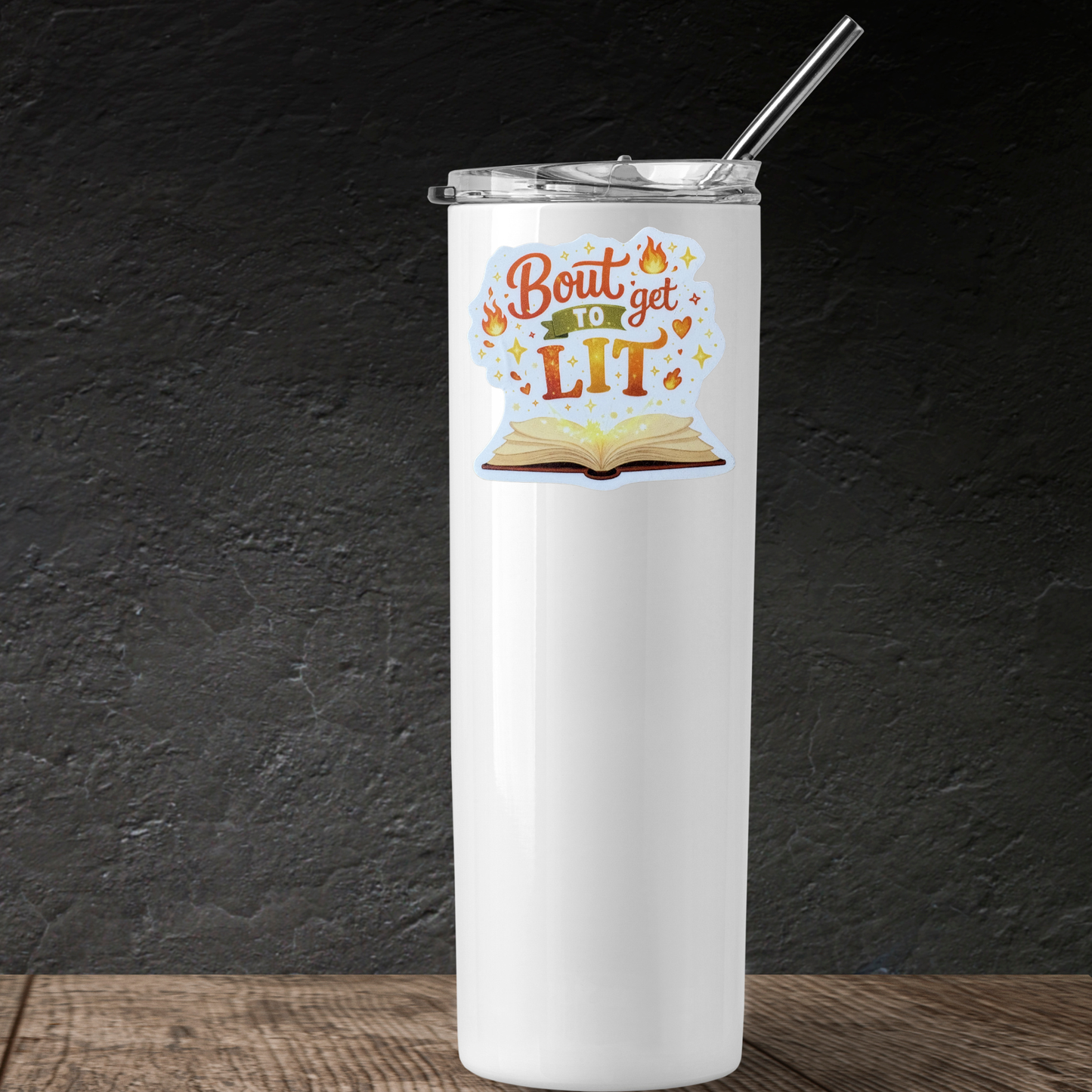 Colorful "Bout to Get Lit" sticker by VirtualRunEvent featuring bold text and vibrant design elements.