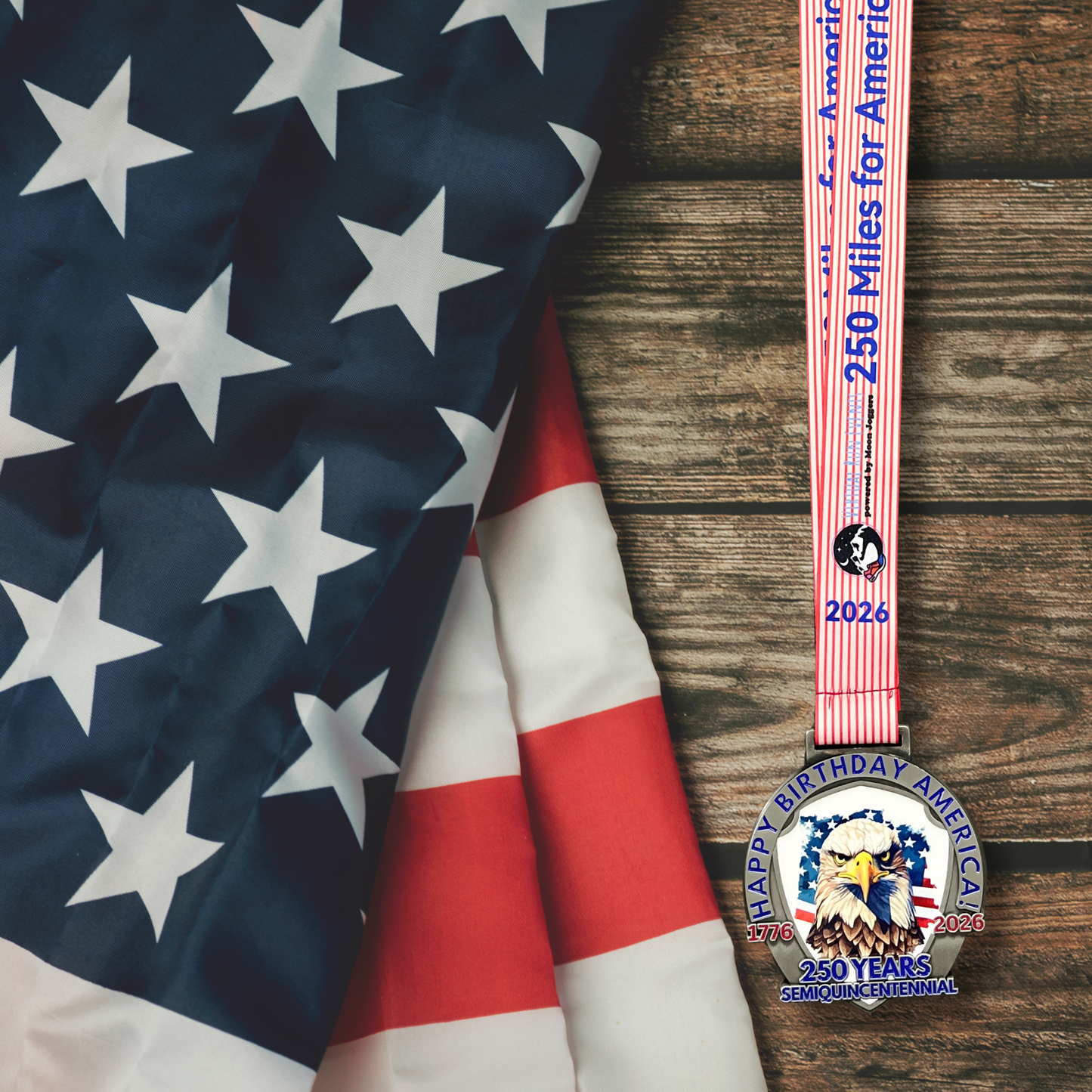 250 Miles for America's 250th Birthday Running, Walking, Swimming and Biking Challenge