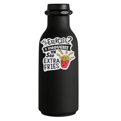 STICKER: EXERCISE EXTRA FRIES - virtualrunevent
