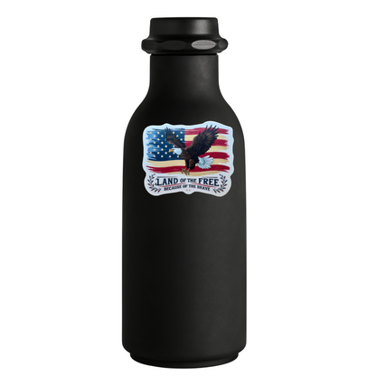STICKER -  Land of the Free Because of the Brave
